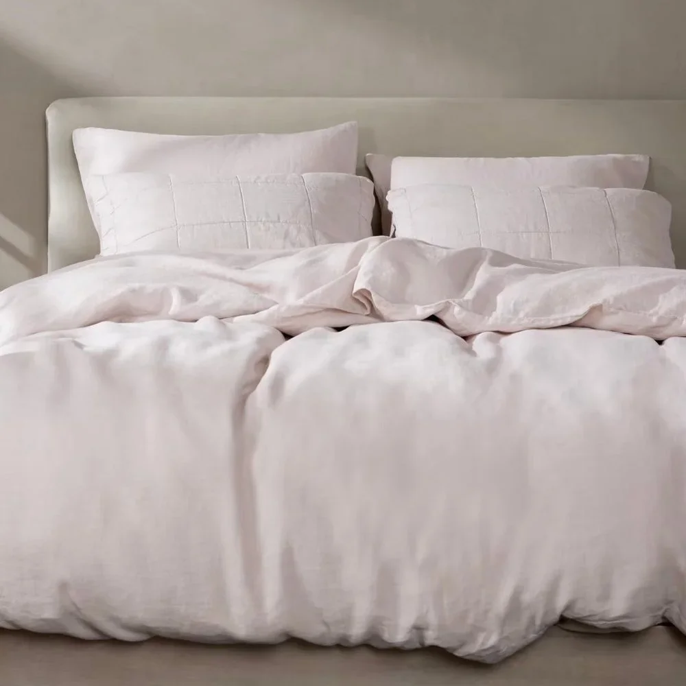 Parachute Linen Blush King Pillowcase Set